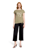 Betty Barclay Halbarm-Shirt mit Schleifenknoten in Soft Olive