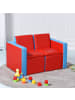 COSTWAY 2 in 1 Doppelsofa ab 3 Jahren in Rot