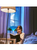 relaxdays 2 x Glasfaserlampe Farbwechsel in Silber