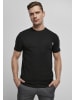 Urban Classics T-Shirt kurzarm in white+black