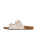 Divine Factory Lederpantoletten Alénoa Beige