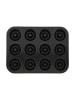 Maku Backform für Donuts in Schwarz, (B) 35,5 x (H) 2,5 x (L) 26,5 cm