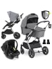 Hauck 3in1 Kinderwagen-Set Vision X Trio Set in grau