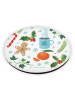 Mr. & Mrs. Panda Rund Magnet Winter mit Spruch in Bunt