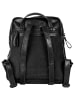 SPIKES & SPARROW Rucksack echt Leder in schwarz
