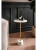 KADIMA DESIGN Beistelltisch Echter Marmor Metall 30x30x55,5 cm Anstelltisch