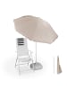 relaxdays Sonnenschirm in Beige - Ø 180 cm
