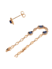 faina Women Jewelry Set in rose gold navy