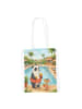 Mr. & Mrs. Panda Festivaltasche Panda Schwimmbad Pommes Design o... in Weiß