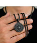 Steel_Art Halskette mit Kompass Raoul schwarz farben in schwarz