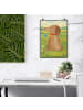 Mr. & Mrs. Panda Poster Hund Blume Design ohne Spruch in Weiß