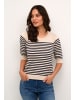 CULTURE Strickpullover CUannemarie Classic fit in Whitecap Blue Stripe