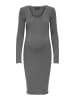ONLY Kleid in Dark Grey Melange