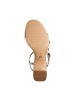 Tamaris Leder-Sandalen mit Absatz Grau