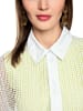 MARC CAIN SPORTS  Weiße Jacke mit Lochmuster in White