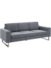 HOMCOM 3-Sitzer Sofa-L200 x B82 x H78 cm-Dunkelgrau
