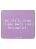 Mr. & Mrs. Panda Mousepad Spruch Deine Stimme zählt mit Spruch in Lavendeltraum