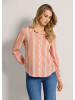 MADELEINE Streifenbluse in puderrosé / apricot / multicolor