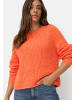 Camel Active Strickpullover mit weiten Ärmeln in Orange
