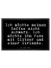 Mr. & Mrs. Panda bodenmatte Ich möchte meinen Kaffee... mit Spruch in Schwarz