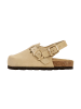 Divine Factory Lederpantoletten für Kinder Boreali BS Beige