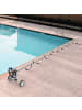 COSTWAY Pool Aufroller 1,3-5,5m in Silber