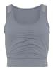 LASCANA ACTIVE Crop-Top in blau-grau