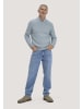 Hessnatur Strick Pullover in helles jeansblau