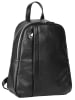 Samantha Look Rucksack echt Leder in schwarz
