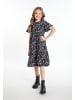 DreiMaster Mädchen (Kids) Kleid in Schwarz Blume