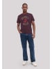F4NT4STIC T-Shirt The Rolling Stones Tour '78 in maroon
