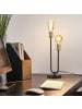 ZMH Tischleuchte in schwarzgold 2-flammige E27 Vintage mit Kabel