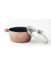 COFI 1453 Kochtopf mit Glasdeckel, Induktionsgeeignet in Beige