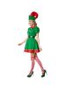 tectake Weihnachtliches Kostüm in den Farben Rot und Grün, rot/grün
