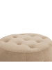 Beliani Pouf TAMPA in Beige - (W) 55 x (H) 30 x (L) 55 cm