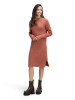 CARTOON Strickkleid mit Stehkragen in terra cotta