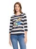 Betty Barclay Basic Shirt mit Aufdruck in Dunkelblau/Weiß