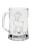 Mr. & Mrs. Panda Gravur Bierkrug Lama König ohne Spruch in Transparent