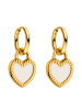 PURELEI Ohrringe Heart Charm Gold
