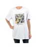 NA-KD T-Shirt Logo Cropped Boxy Weiß