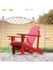 Outsunny Adirondack-Gartenstuhl 72L x 94B x 83H cm Rot