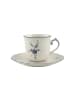 Villeroy & Boch Kaffeetasse mit Untertasse Vieux Luxembourg 120 ml in weiß-blau