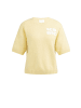 YAYA Strickpullover mit Artwork in Reed Yellow Dessin