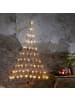 STAR Trading LED Lichternetz Tannenbaum mit Sternen Wanddeko 120x90cm