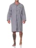 NORMANN Langarm Nachthemd gewebt - 88880 in dunkelgrau