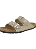 Birkenstock Sandale Arizona Rivet Veloursleder schmal in braun