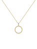 Elli Halskette 925 Sterling Silber Kreis, Geo in Gold