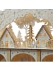MARELIDA LED Schwibbogen Weihnachtsdorf Lichterbogen H: 33,5cm in weiß