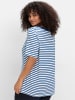 sheego T-Shirt in blaubeere-gestreift