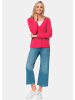 GOLDNER Weiche Kaschmirstrickjacke mit V-Ausschnitt in pink